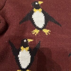 Women’s penguin sweater large